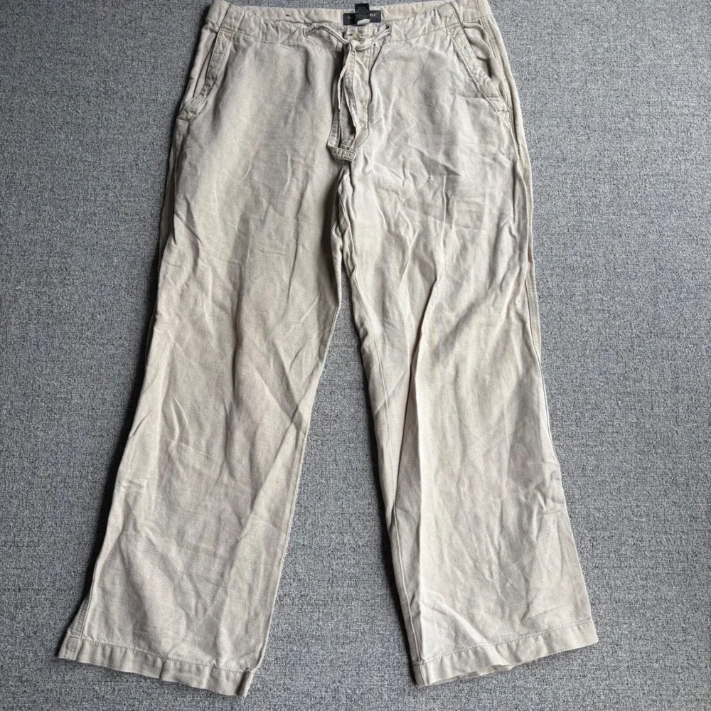 Banana Republic Beige Drawstring Casual Pants